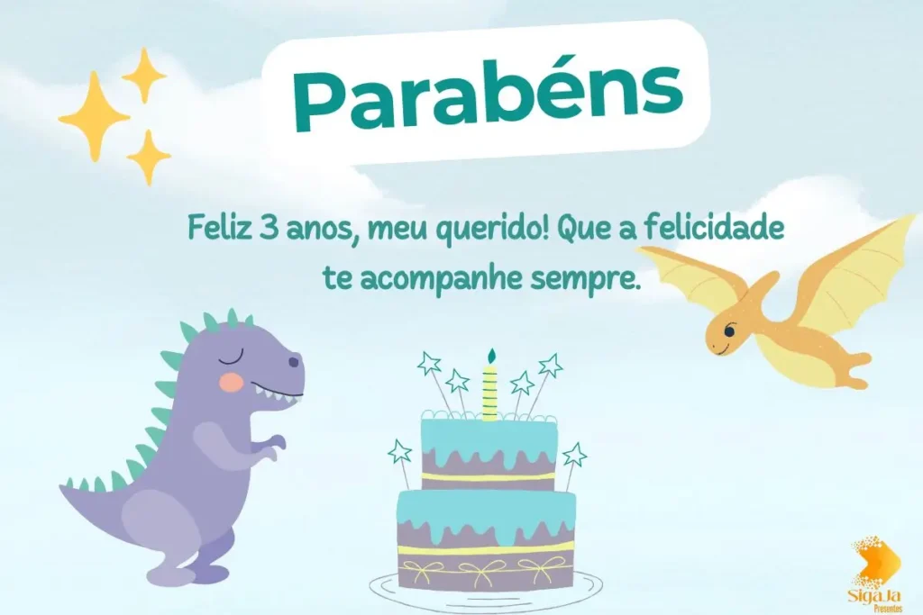 Frases de Aniversário para Filho de 3 Anos