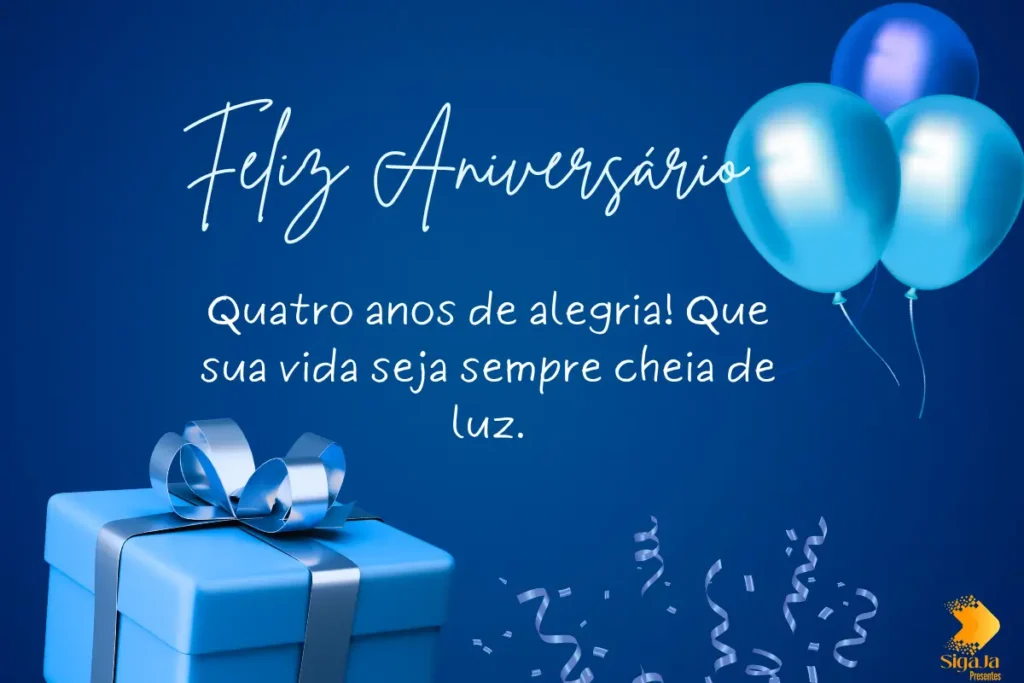 Frases de Aniversário para Filho de 4 Anos