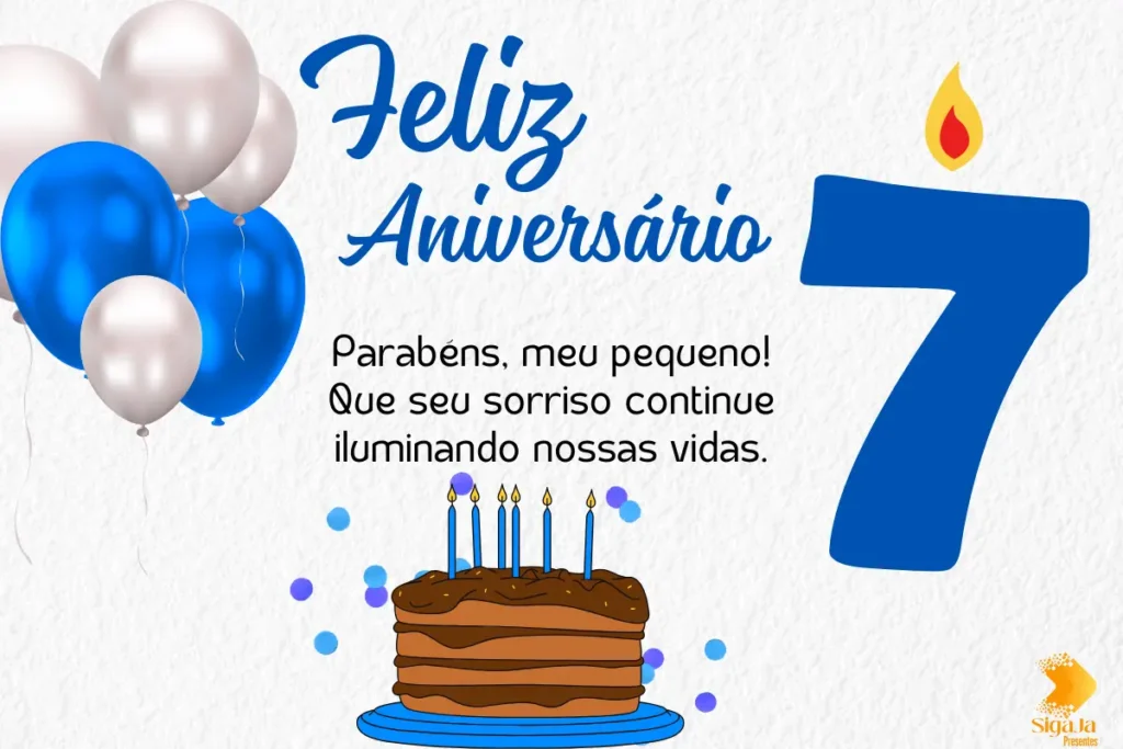 Frases de Aniversário para Filho de 7 Anos