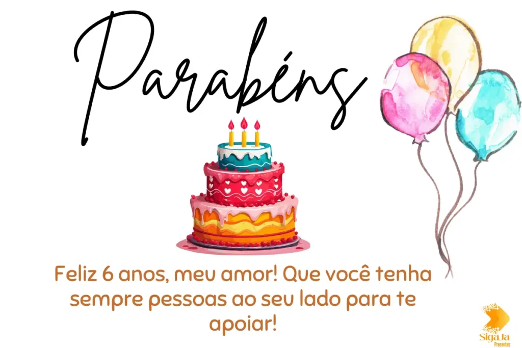 Mensagem de Aniversário para Filho 6 Anos Autista