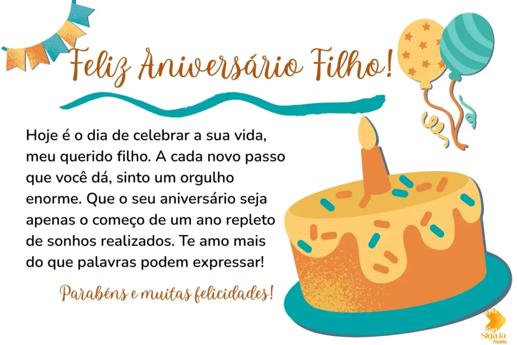 Mensagem de Aniversário para Filho - Feliz aniversário filho