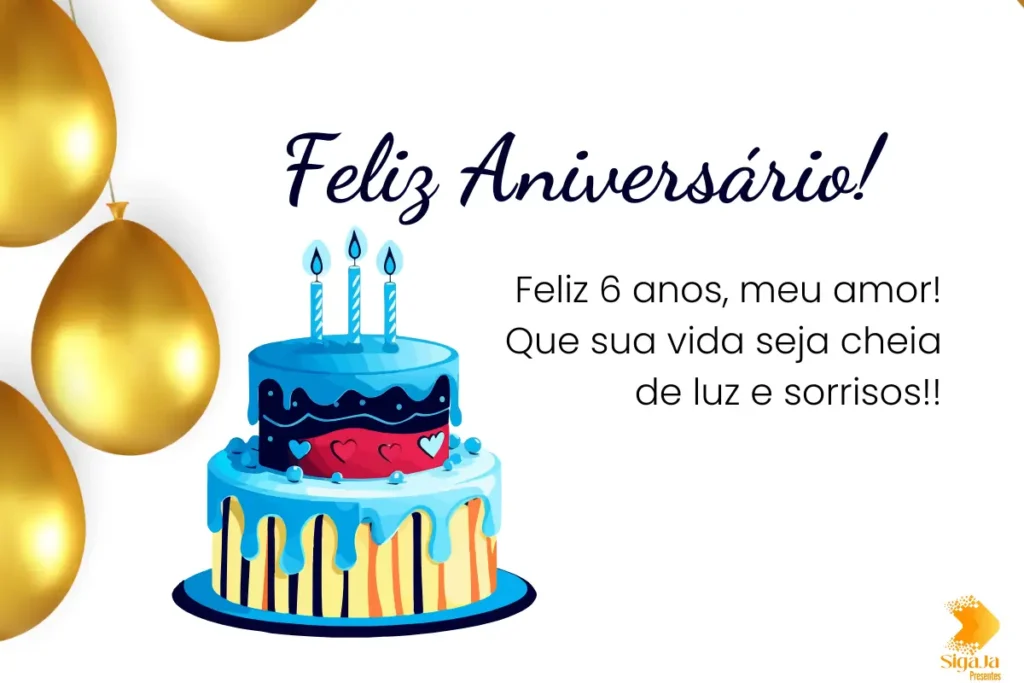 Texto de Aniversário para Filho de 6 Anos