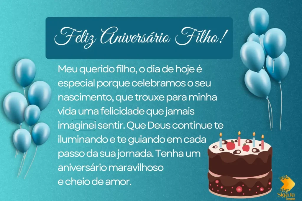 mensagem de aniversário para filho primogênito