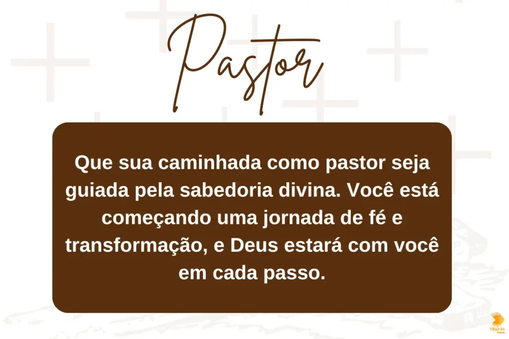 Frases para Novos Pastores