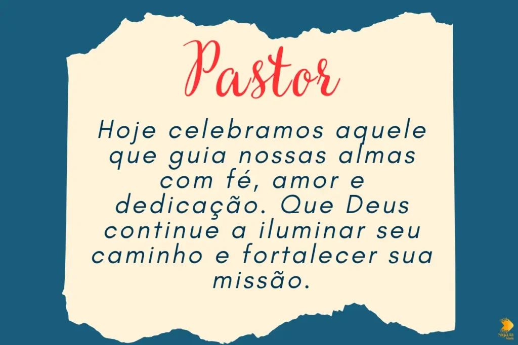 Frases para o Dia do Pastor