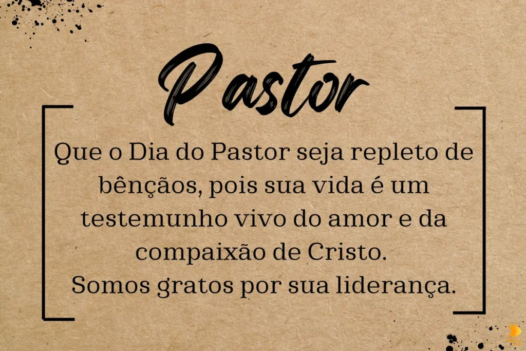 Frases para o Dia do Pastor 