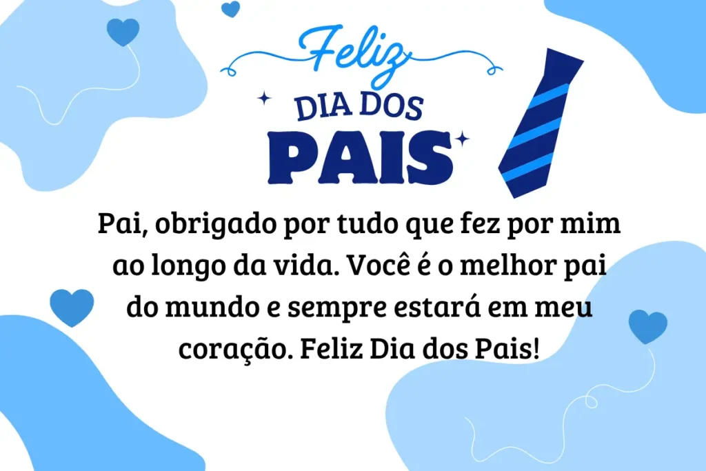 Mensagem Dia dos Pais de Coração