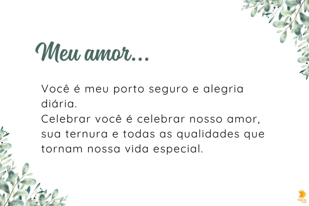 Frases de aniversário de marido