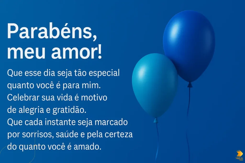 Mensagem de Aniversário para Marido