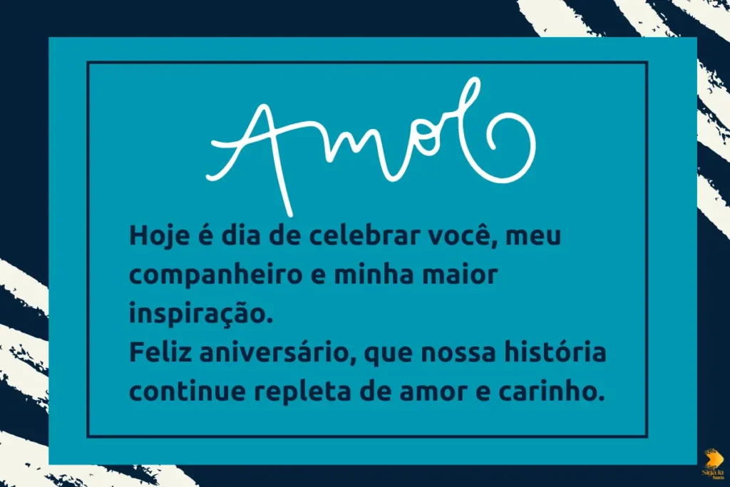 Mensagem de Aniversário para Marido