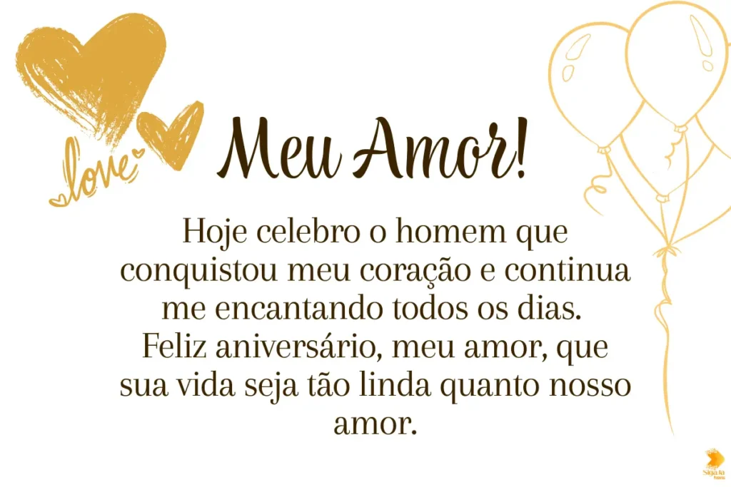 Mensagem de Aniversário para Marido