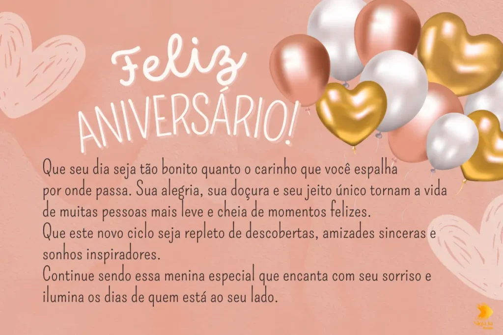 Feliz aniversário adolescente Menina