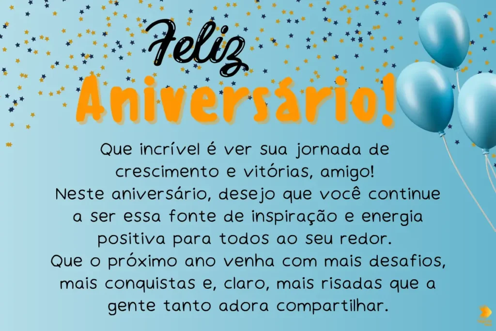 Mensagem de Aniversário para Amigo