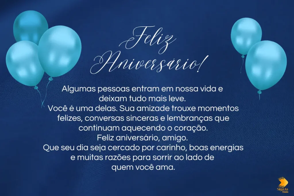 Mensagem de Aniversário para Amigo para Whatsapp