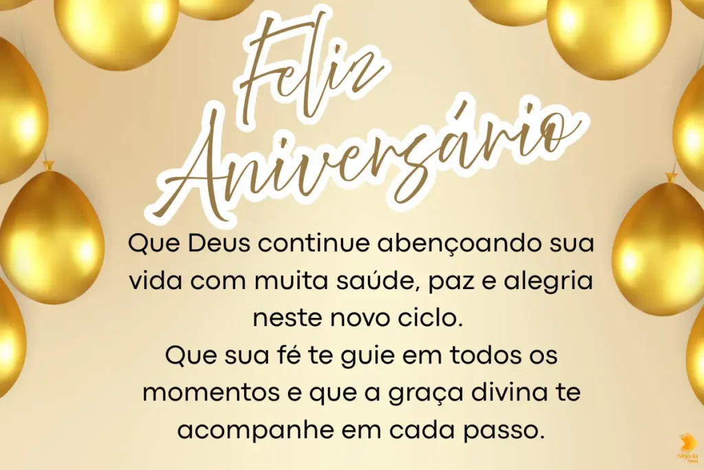 Mensagem de Feliz Aniversário para Amigo Católico