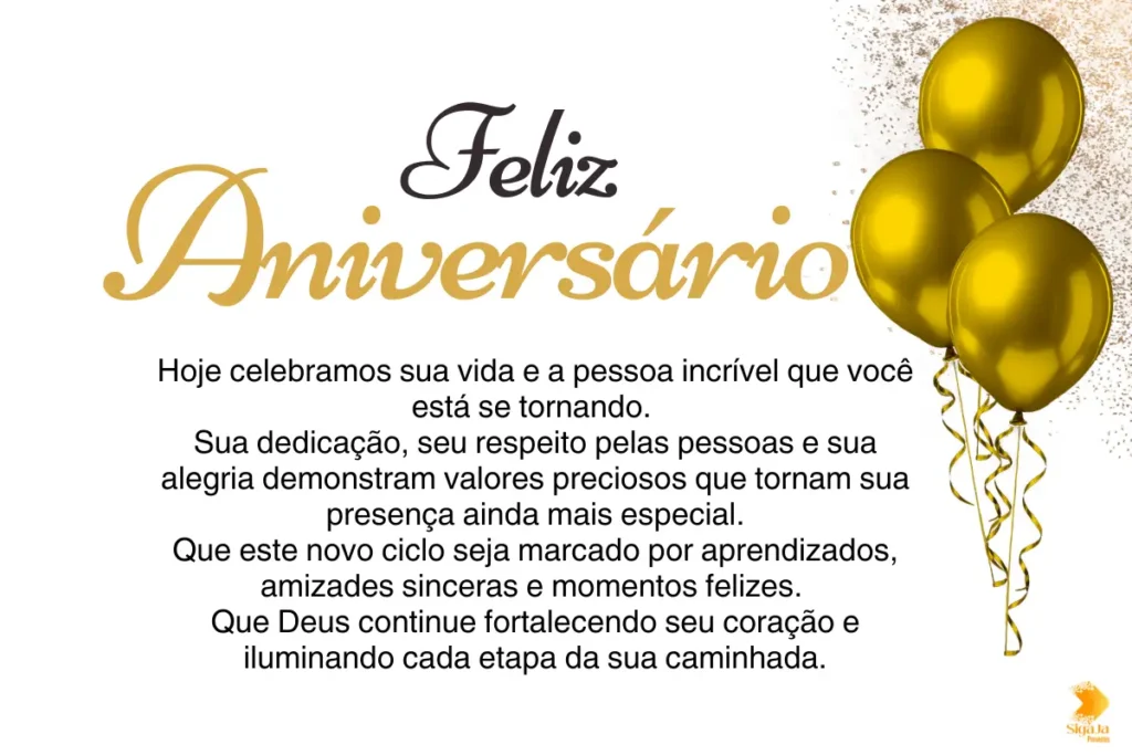 Mensagem de aniversário para adolescentes Cristãos
