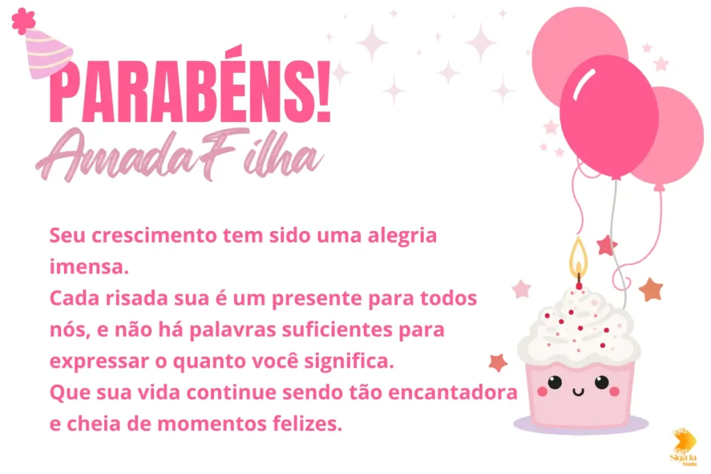 feliz aniversário filha 4 anos