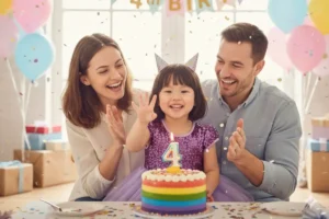 feliz aniversário filha 4 anos