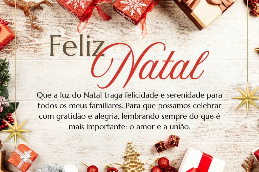Frases de Natal para Familiares