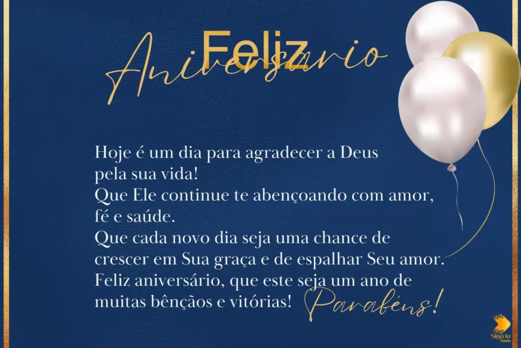 Mensagem Feliz Aniversário Evangélico para Homem