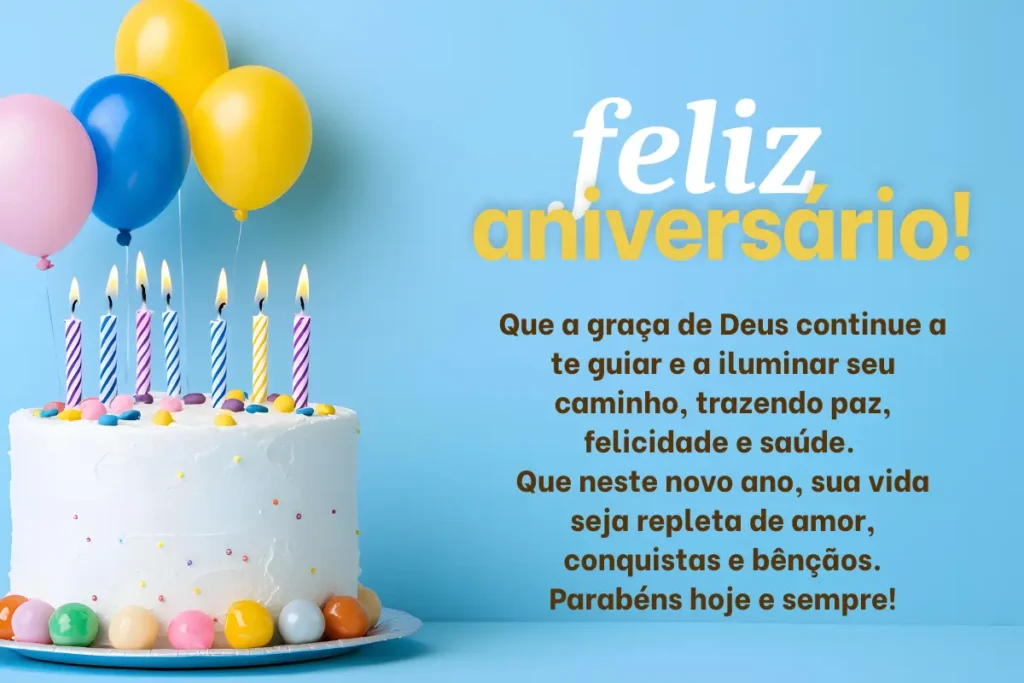 Mensagem Feliz Aniversário Evangélico para Homem