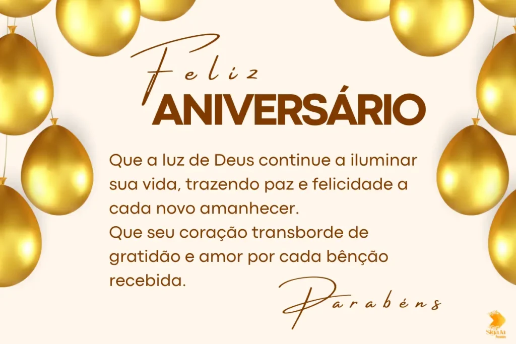 Mensagem de Aniversário Evangélica Emocionante