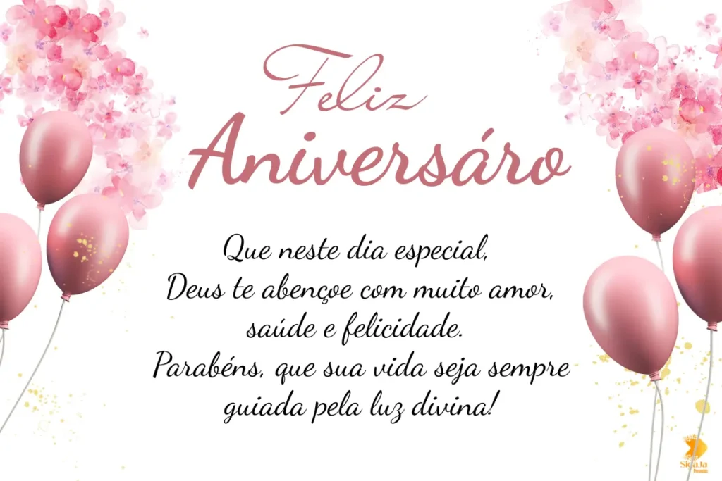 Mensagem de Aniversário Evangélica Feminina