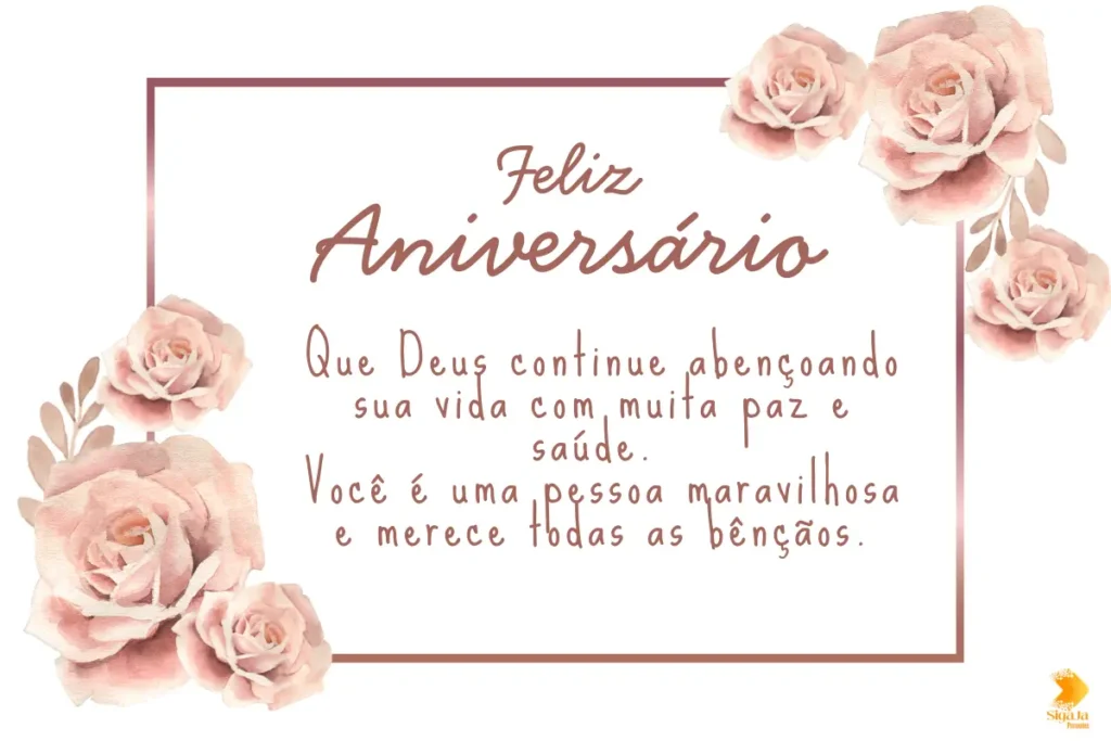 Mensagem de Aniversário Evangélica Feminina Curta