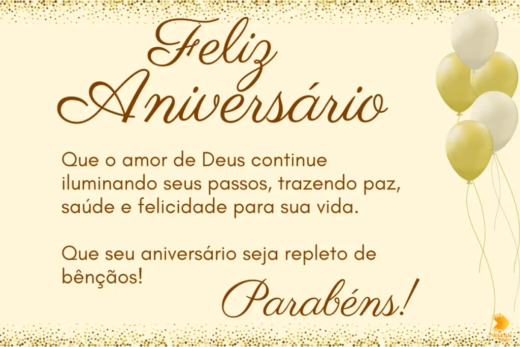 Mensagem de Aniversário Evangélicos