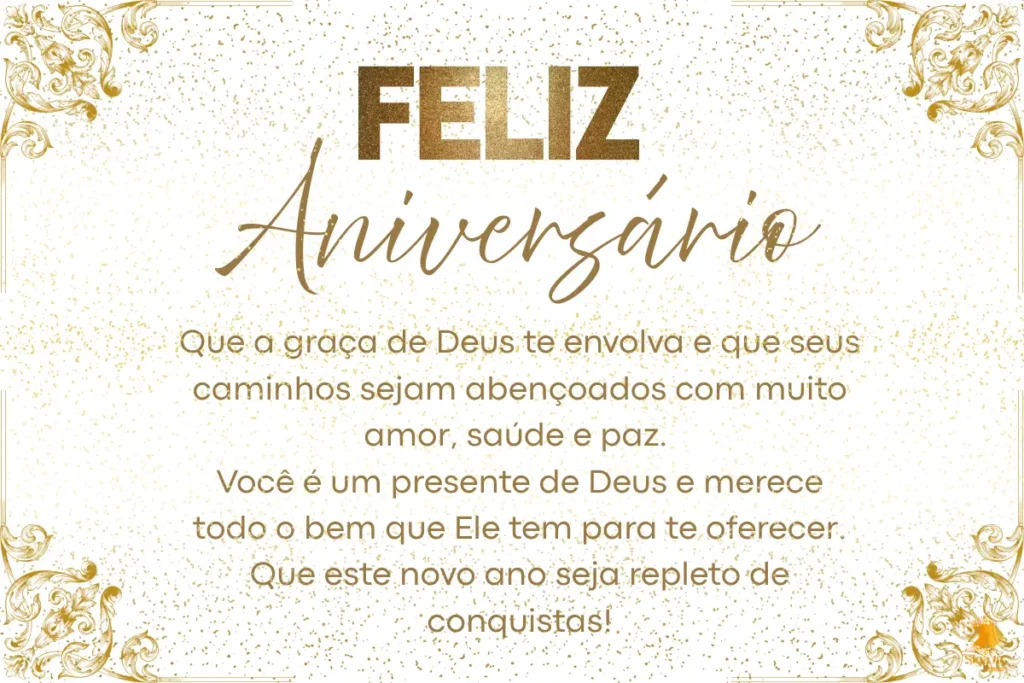Mensagem de Aniversário Gospel Emocionante