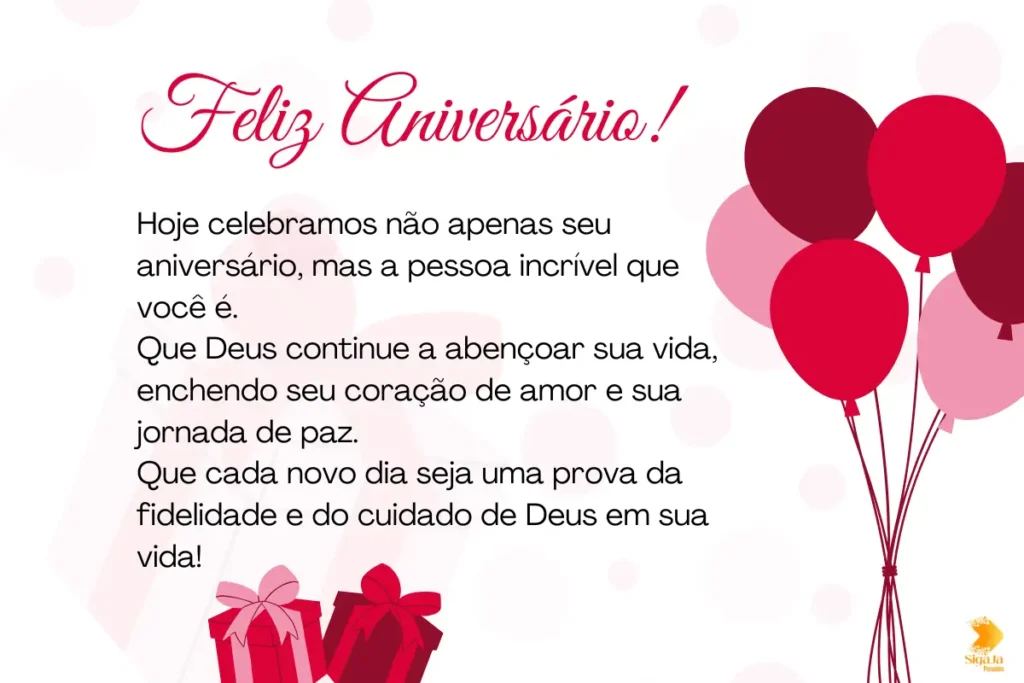 Mensagem de Aniversário Gospel para Alguém Especial