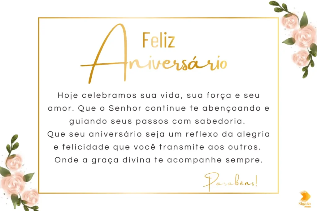 Mensagem de Aniversário para Esposa do Pastor