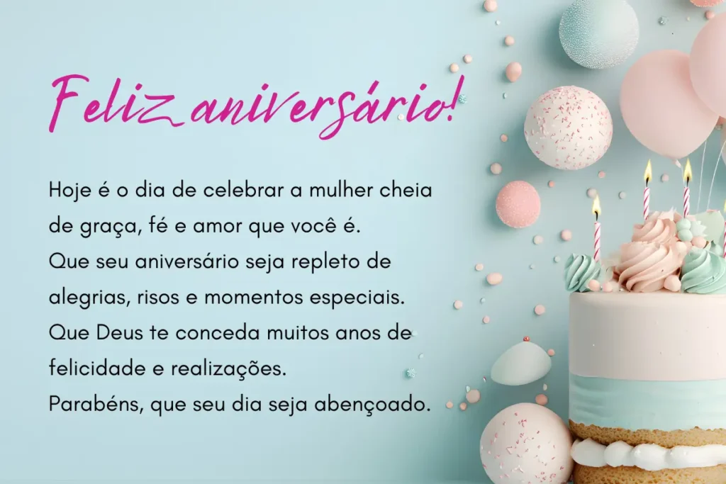 Mensagem de Aniversário para Esposa do Pastor