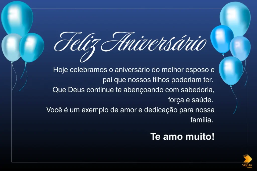 Mensagem de Aniversário para Esposo Evangélico