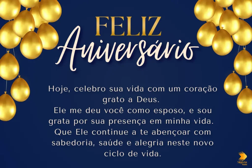Mensagem de Aniversário para Esposo Evangélico