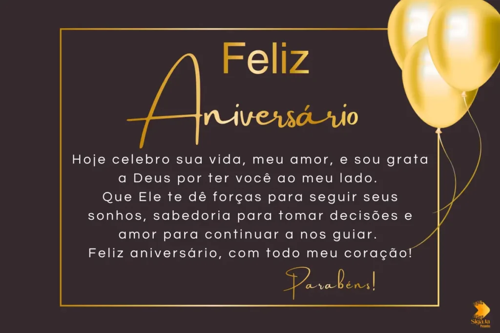 Mensagem de Aniversário para Esposo Evangélico