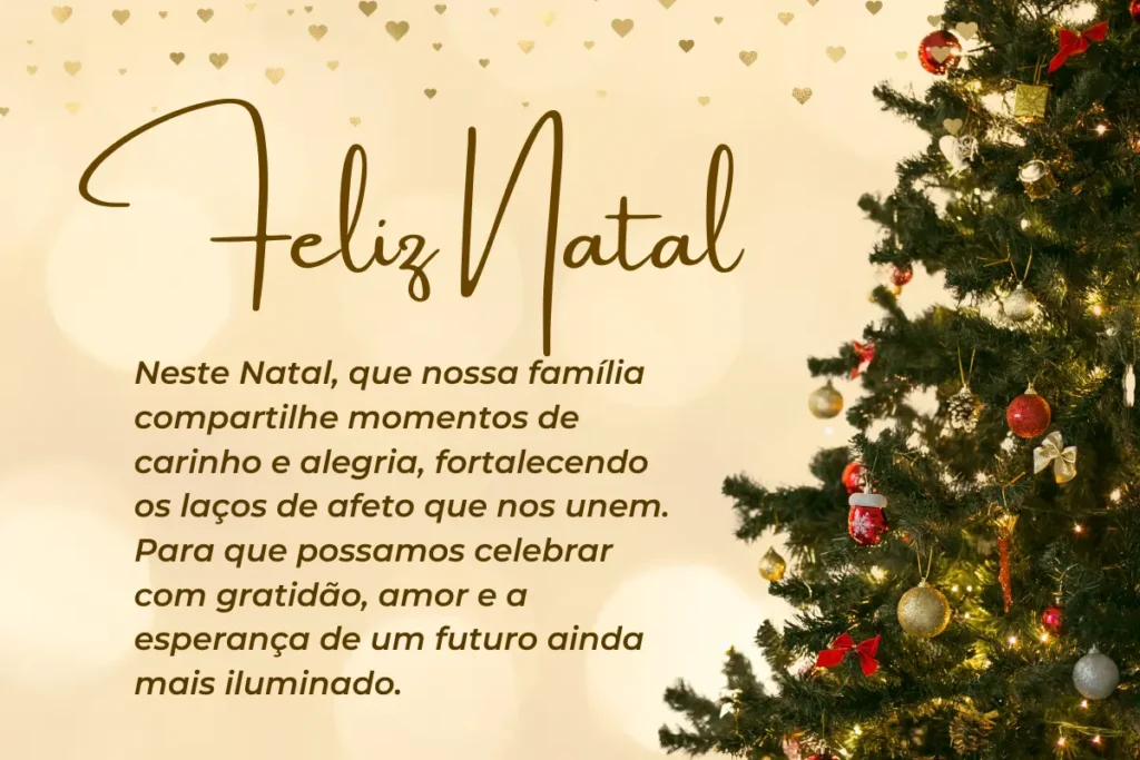 Mensagem de Natal Familia