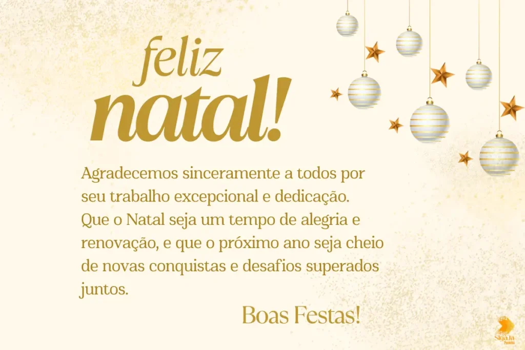 Mensagem de Natal para Equipe