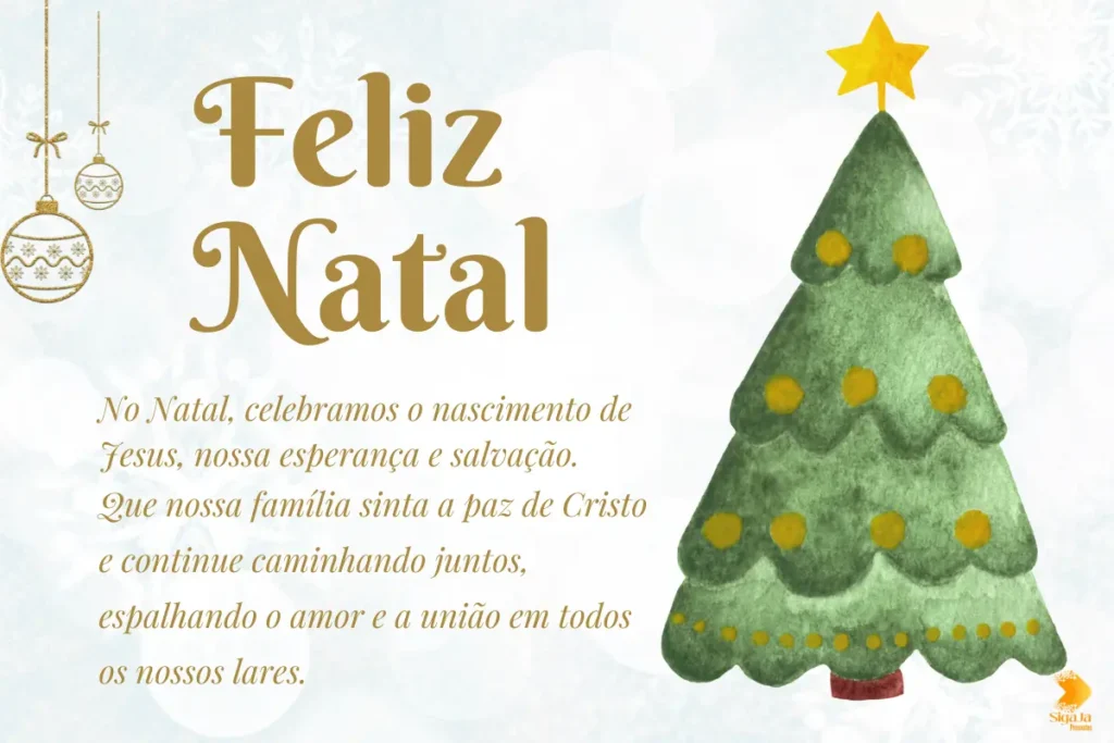Mensagem de Natal para Família Evangélica