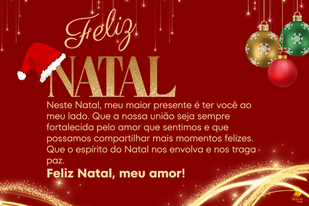 Mensagem de Natal para um Amor