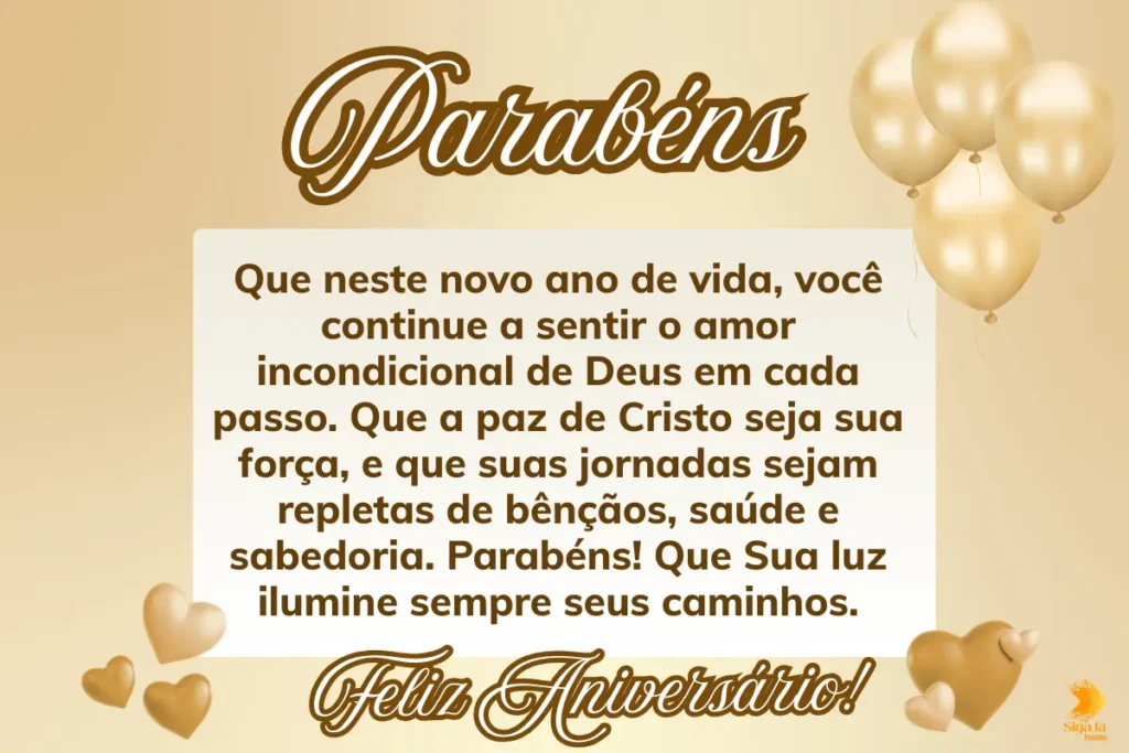 Mensagens Cristãs de Aniversário