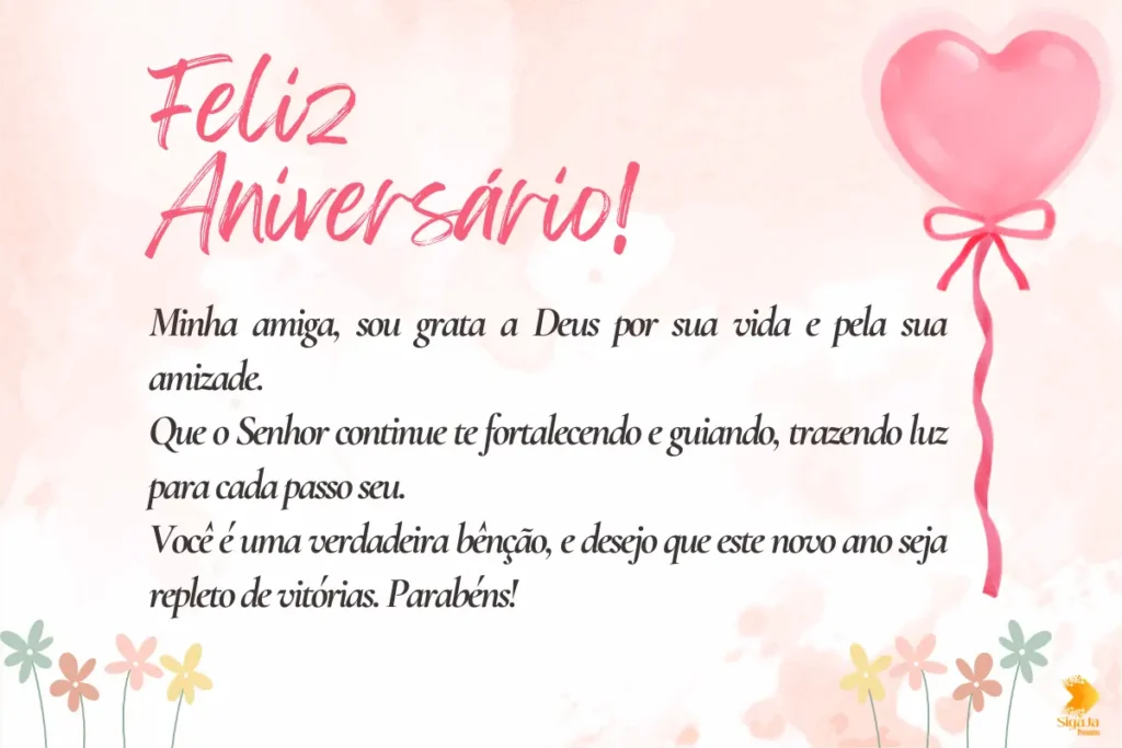 Mensagens de Aniversário Evangelicas para Amiga Especial