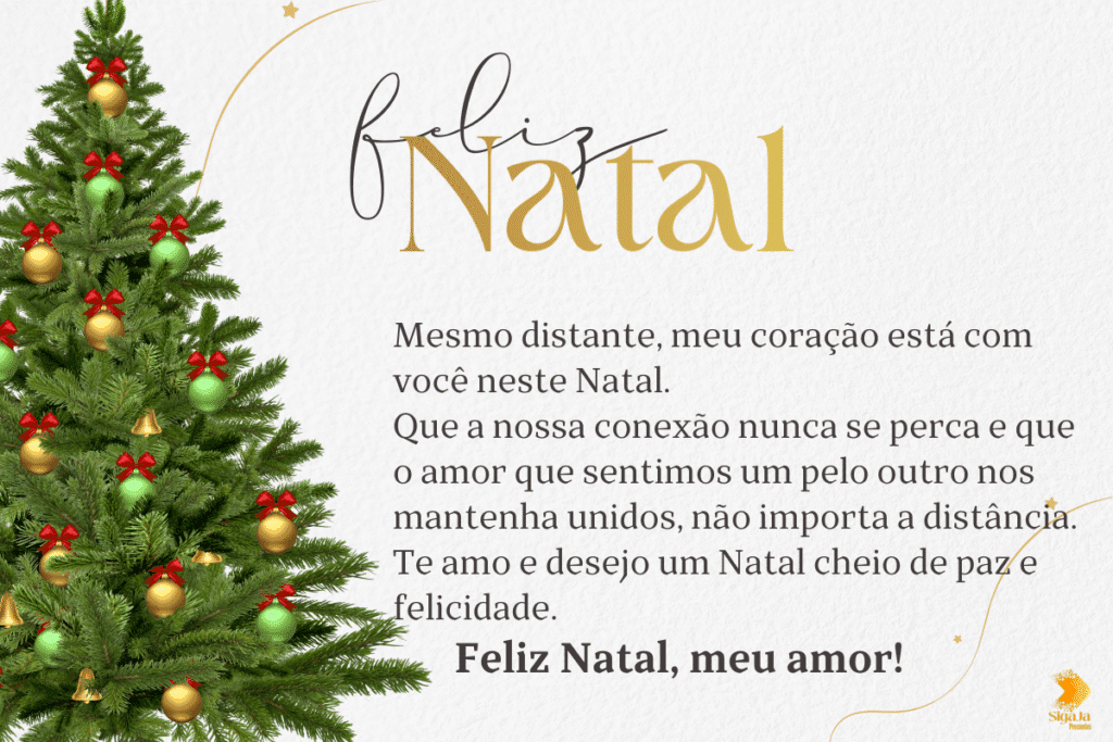 Mensagens de Natal para Namorado Distante