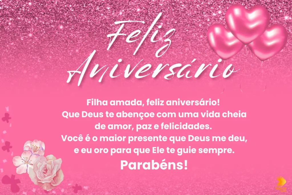 Msg de Aniversário Gospel para Filha