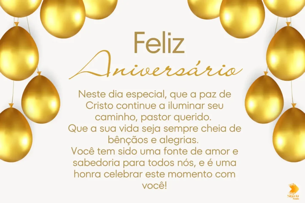 mensagens de aniversário para pastor