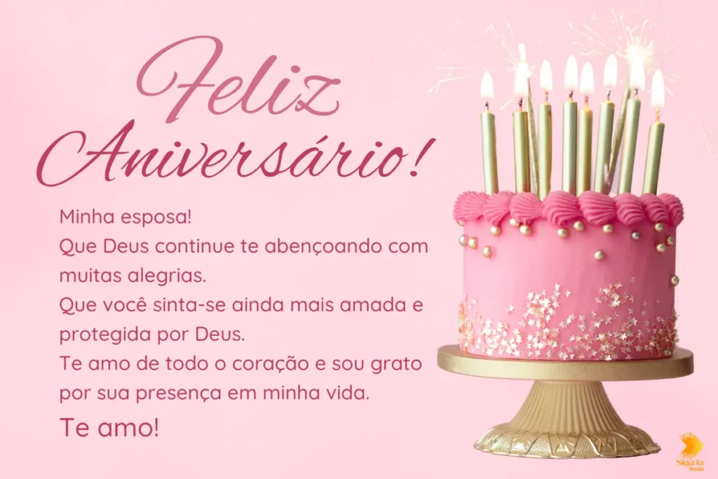 Mensagens de Aniversário para Esposa Evangélica