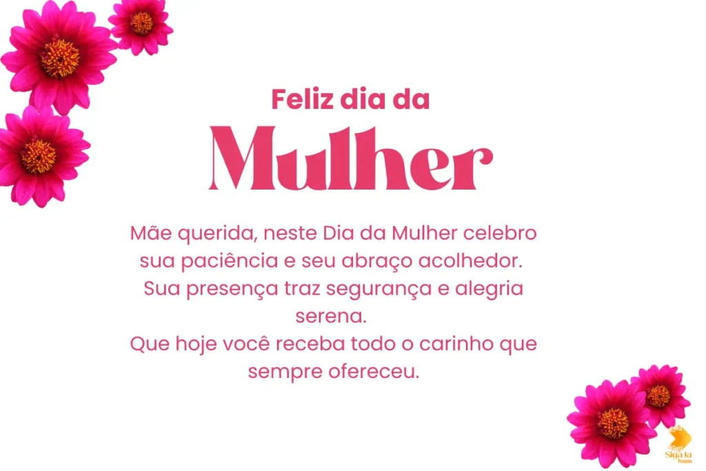 frase dia da mulher