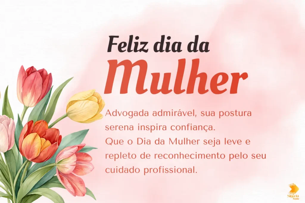 frases dia da mulher para advogada