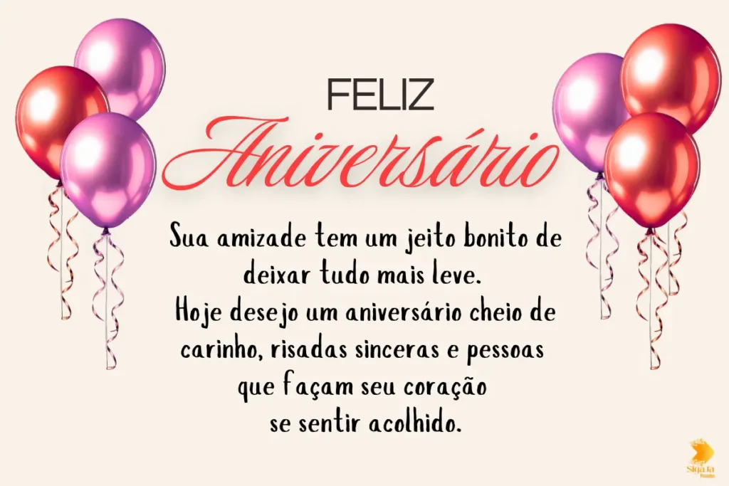 Frases de aniversário para amiga