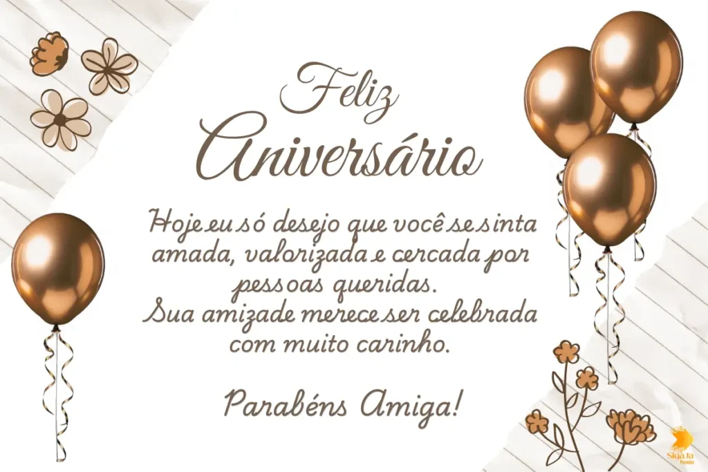 Frases de aniversário para amiga